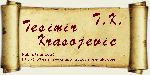 Tešimir Krasojević vizit kartica